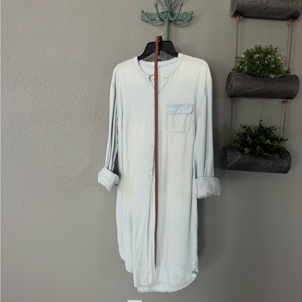 Merona Light Blue Shirt Dress size L